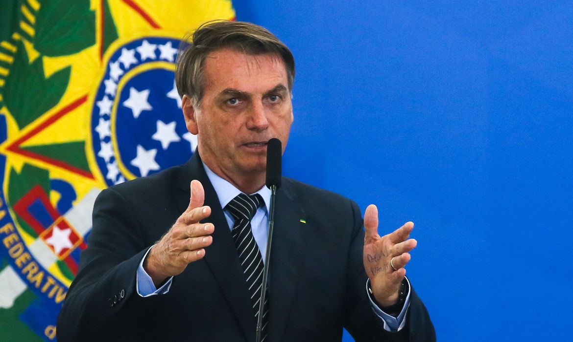 Presidente da República, Jair Bolsonaro, em discurso