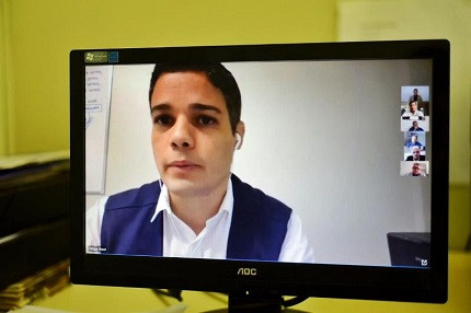 Secretário de Saúde de Campina Grande, na Paraíba, em reunião online